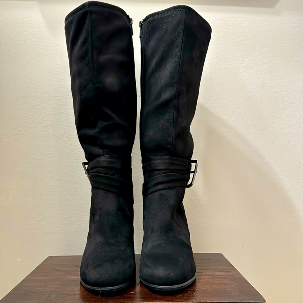 New w/o tags, Black Tall Boots, Size 9M